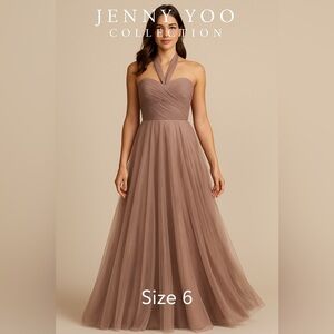 Jenny Yoo Mauve Tulle Gown Sz 6 – Bridesmaid / Formal